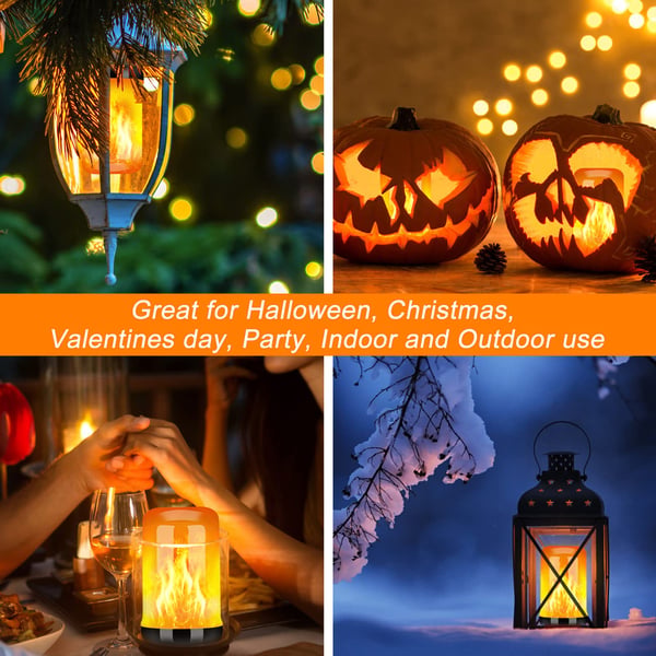 🔥 LED-Flammenlampe mit realistischem Flammeneffekt – warmes Licht, ideal für Dekoration & Atmosphäre