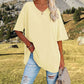 👕📢 50% RABATT! Lässiges, locker sitzendes Damen-T-Shirt mit V-Ausschnitt – Bequem, luftig & vielseitig – Perfekt für Alltag, Freizeit & warme Tage ✨