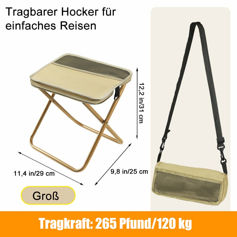 ⏰Letzter Tag: 50% Rabatt!🔥🪑Ultraleichter Klapphocker – Trägt bis zu 120 kg