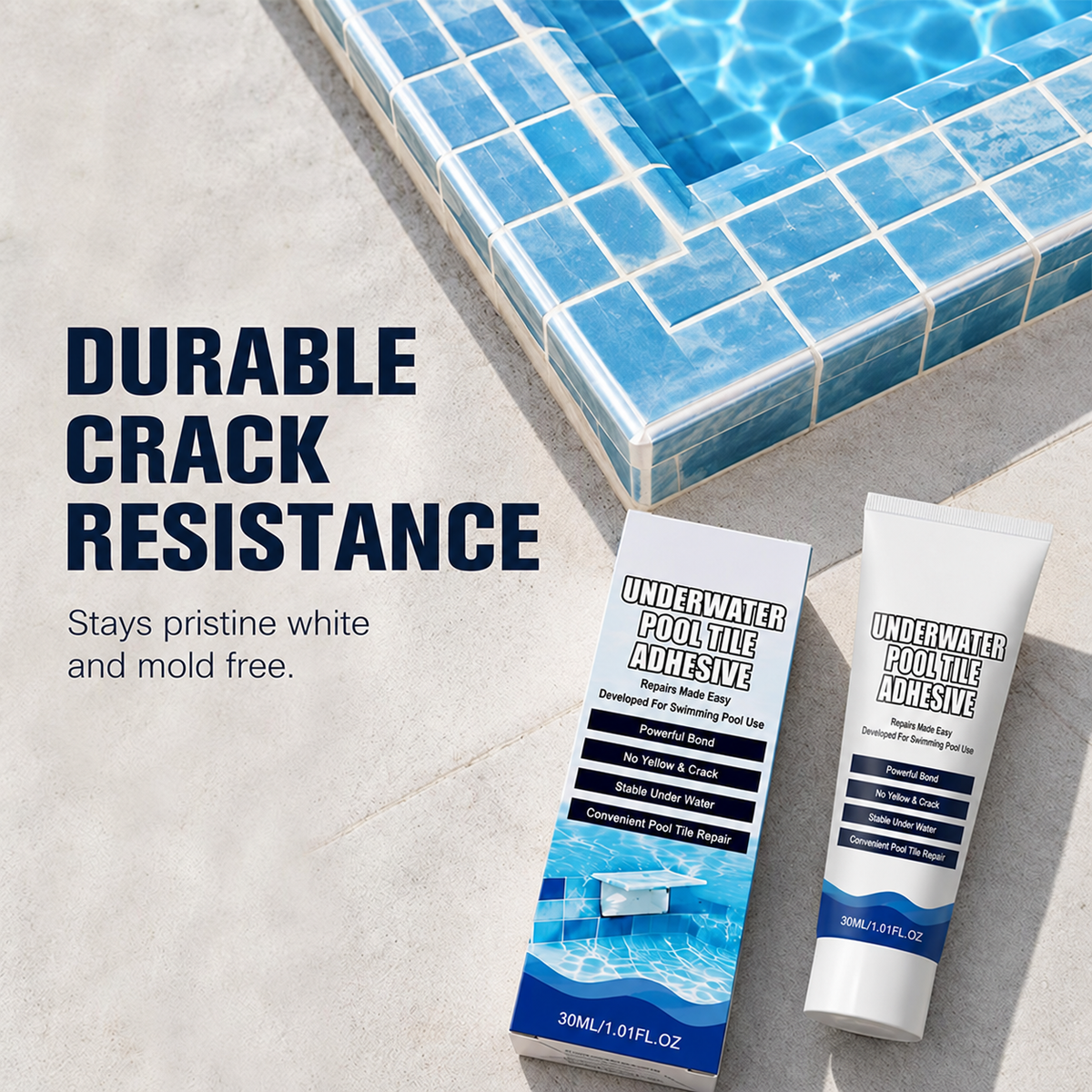 ⏳Zeitlich begrenztes Angebot⏳ 🥳Hochfester Kleber für Unterwasser-Poolfliesen