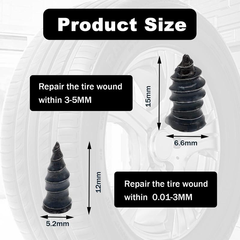 🚗 50% RABATT! 🔧 60-teiliges Reifen-Reparatur-Stopfen-Set – DIY-Gumminagel-Set für Autos, Motorräder, Lkw & Traktoren – Schnelle & zuverlässige Reifenreparatur bei Pannen – inklusive Werkzeuge für den Notfall – ideal für unterwegs oder die Werkstatt 🛞