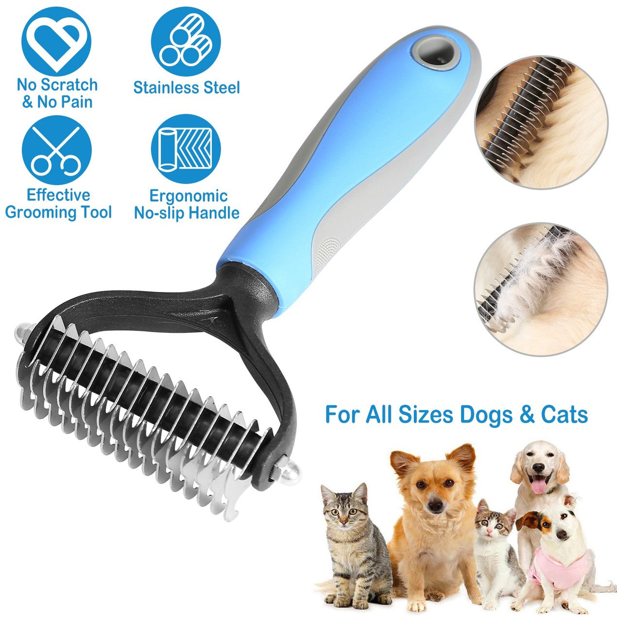 🐶🐱 KAUFE 2, ERHALTE 1 GRATIS! Professionelles Enthaarungs-Tool für Hunde & Katzen – Entfernt lose Haare effektiv, sanft zur Haut & einfache Reinigung ✨