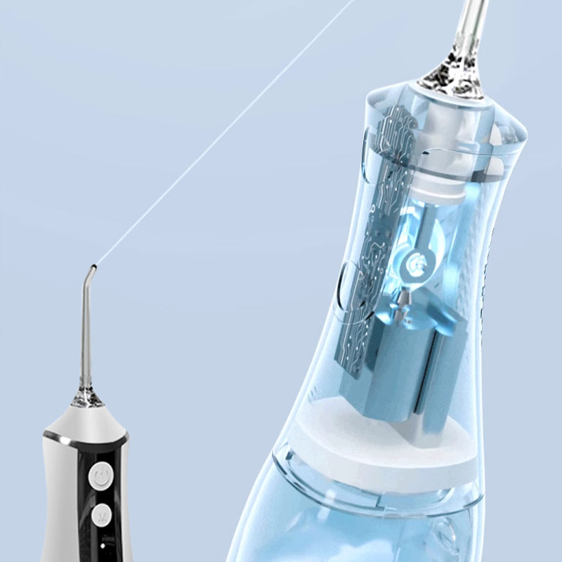 💦🦷 HEISSER SALE: 50% RABATT! Tragbare Munddusche – Wasserdruck-Regulierung, 3 Aufsätze & USB-Aufladbar für eine gründliche Mundhygiene ✨