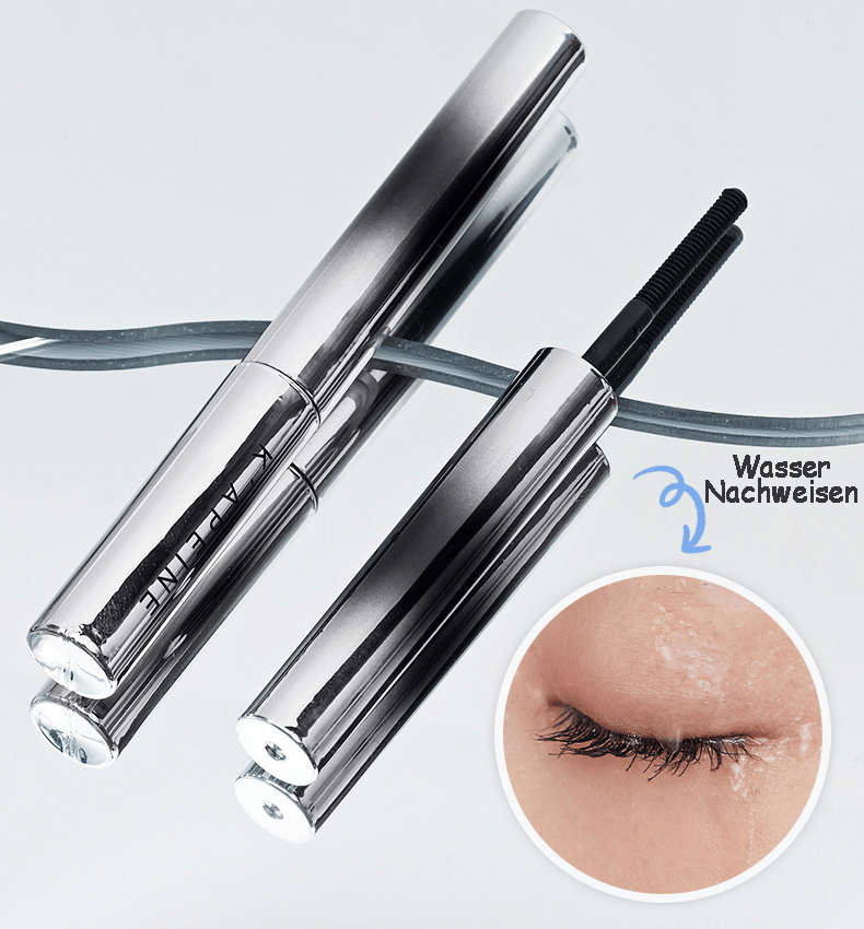 💜LETZTER TAG – KAUF 1, ERHALTE 1 GRATIS💜 Schlanke, wellenförmige kleine Stahlrohr-Wasserfest-Natur-Mascara