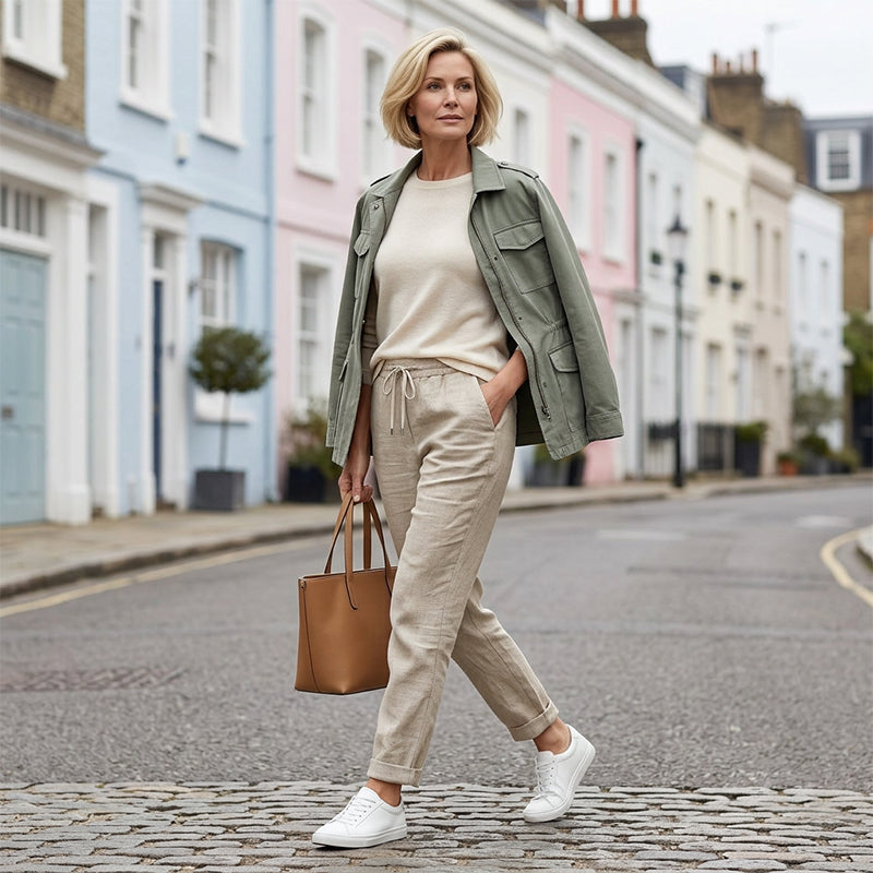 👖 50% RABATT! 🌿 Damenhose aus Baumwolle & Leinen – Elastischer Bund, atmungsaktiv & bequem – Perfekt für lässigen Sommer-Look ☀️