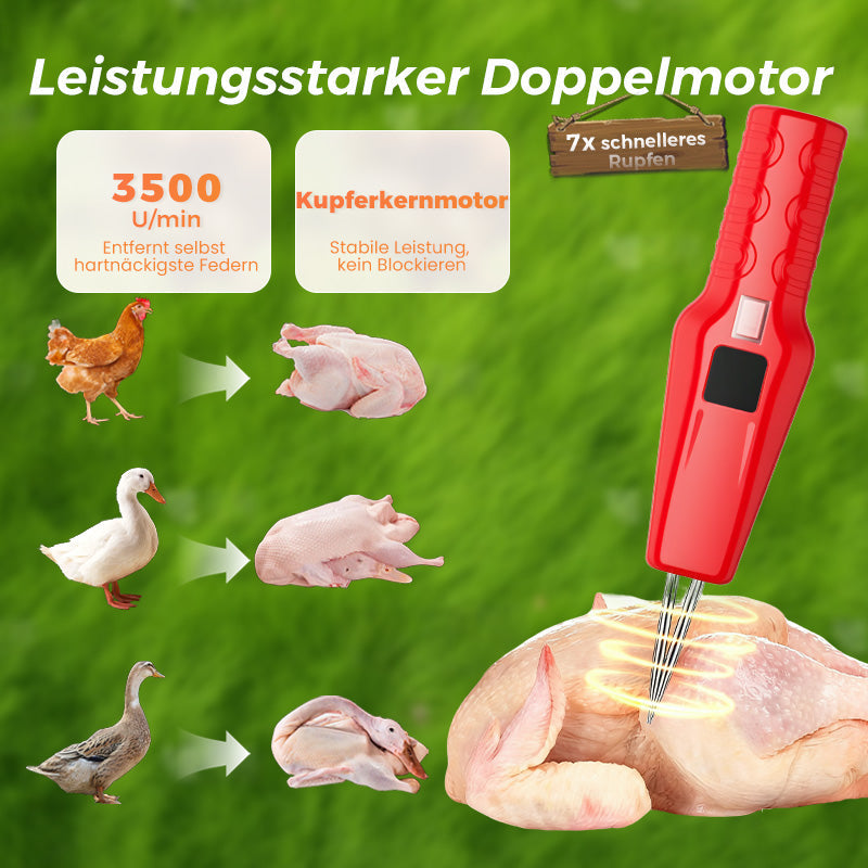 🦆🔥2026 SCHNÄPPCHEN 🔥🐓Elektrische Geflügelrupfmaschine – Einfaches Rupfen, spart Zeit und Mühe!