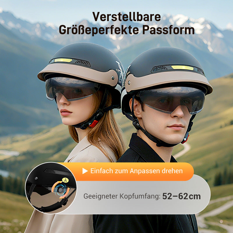⏳Begrenzte Zeit 50% Rabatt💥🛡️Atmungsaktiver, leichter und stoßfester Motorradhelm🏍️