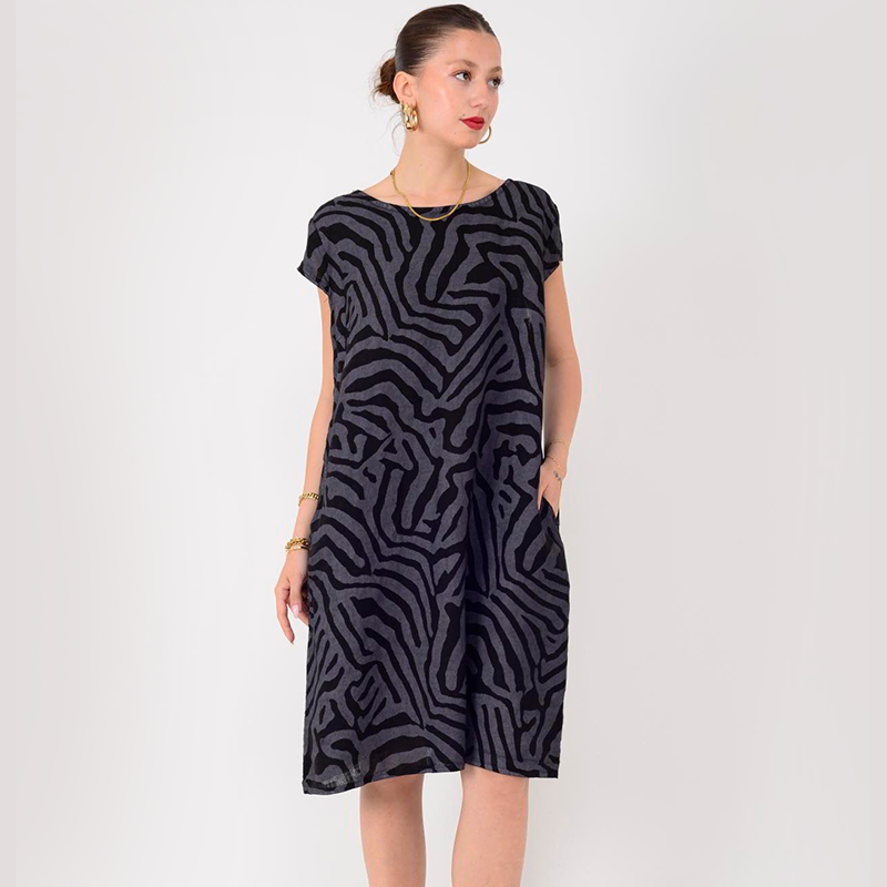 🎁57% zeitlich begrenzter Rabatt🌸Lässiges Boho-Vintage-Kleid mit Print🌈