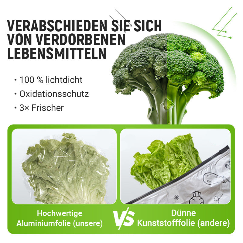 ♻️ Wiederverwendbare, verschließbare Aufbewahrungsbeutel aus Aluminiumfolie 🥬