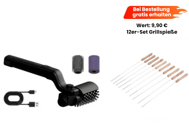 🍔🔥 50% RABATT! Kabelloser elektrischer Grillbürstenreiniger – Leistungsstark, wasserdicht & sicher – Jetzt auch günstige Kombi-Angebote verfügbar! 💪✨