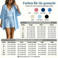 🤍 3-teiliges Freizeit-Set für Damen ✨ Loungewear mit Tunika, Top & Shorts – luftiges Homewear für Urlaub & Alltag