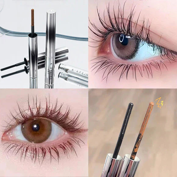 💜LETZTER TAG – KAUF 1, ERHALTE 1 GRATIS💜 Schlanke, wellenförmige kleine Stahlrohr-Wasserfest-Natur-Mascara
