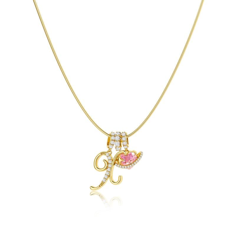 💖 LETZTER TAG – 50 % RABATT ✨ 3-lagige Anhänger-Halsketten mit Initialen A-Z 🎀 | Personalisiert & elegant