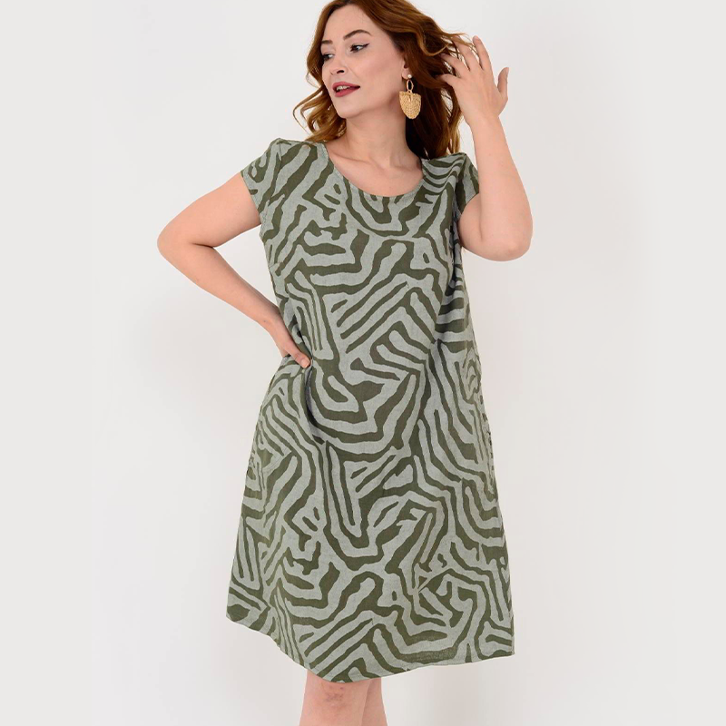 🎁57% zeitlich begrenzter Rabatt🌸Lässiges Boho-Vintage-Kleid mit Print🌈