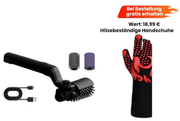 🍔🔥 50% RABATT! Kabelloser elektrischer Grillbürstenreiniger – Leistungsstark, wasserdicht & sicher – Jetzt auch günstige Kombi-Angebote verfügbar! 💪✨