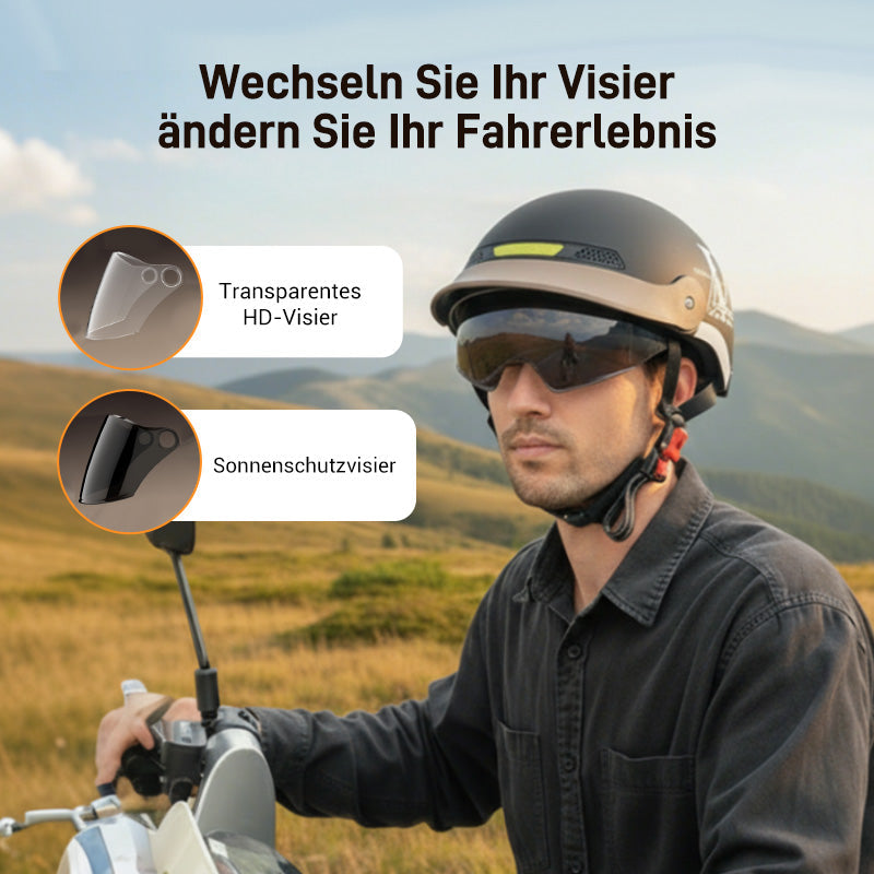 ⏳Begrenzte Zeit 50% Rabatt💥🛡️Atmungsaktiver, leichter und stoßfester Motorradhelm🏍️