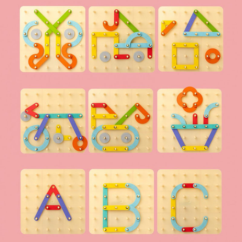 🔥Heißer Verkauf 50% 0FF🔥Montessori-Steckbrettpuzzle 🎅Weihnachtsgeschenkidee!🎁Kostenloser Versand
