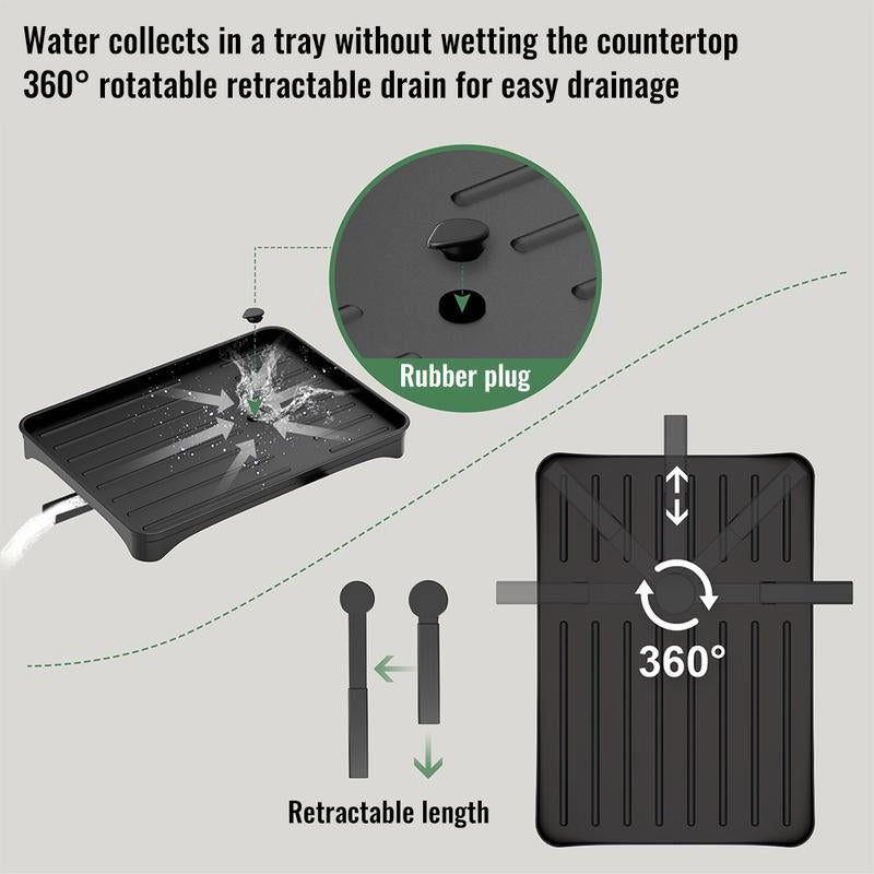 🍽️💧 50% RABATT – LETZTE CHANCE! 2-in-1 Geschirr-Abtropfregal mit Ablaufschale – Maximale Fläche, minimaler Platz, schnell trocken ⚡⏰