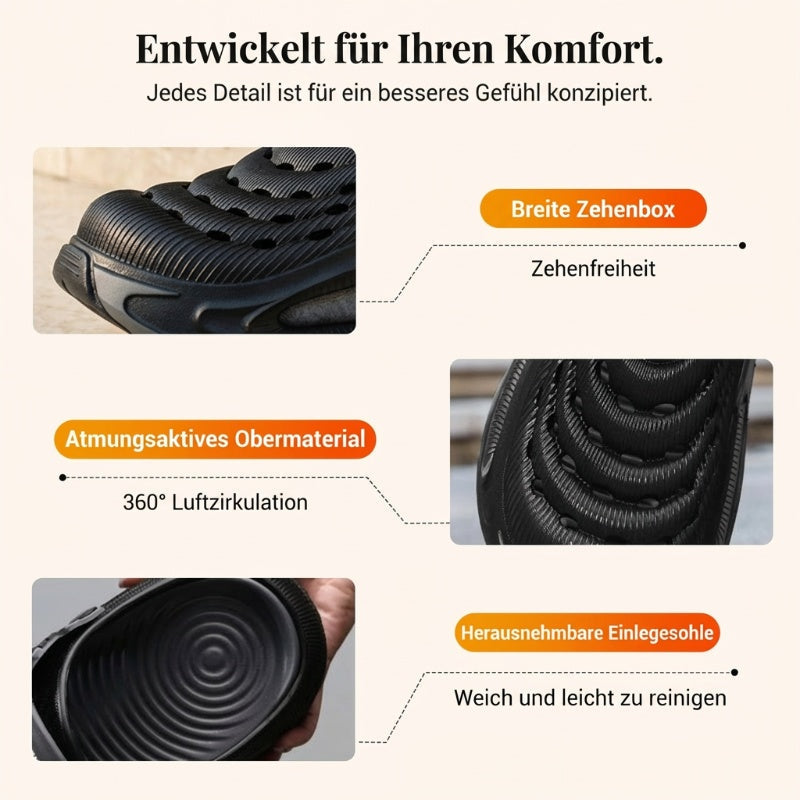 👡🌊 50% RABATT! Herren Zehentrenner mit Plateau & Doppelfarben – Weiche Sohle, bequem & stylisch – Ideal für Strand, Sport oder Freizeit ✨