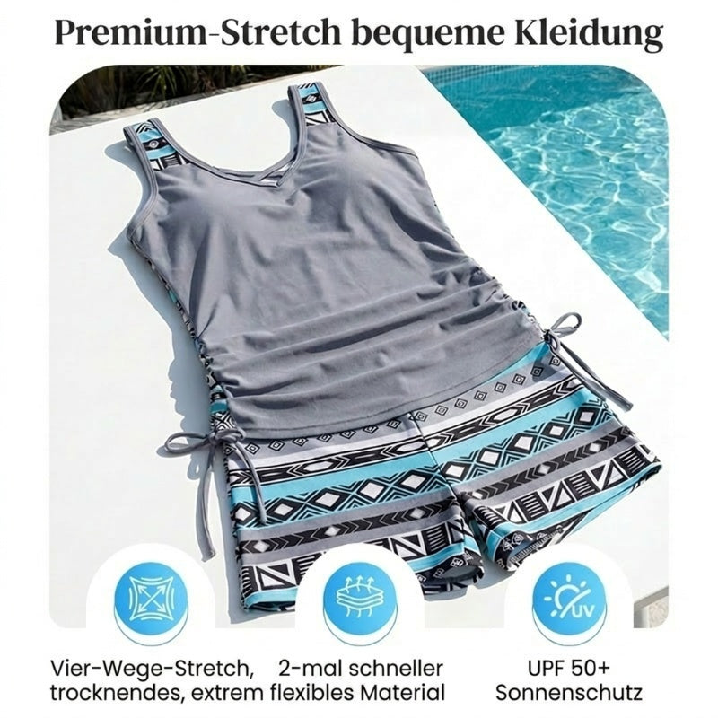 👙🏖️ 50% RABATT! Zweiteiliger Bikini – Hochtailliert mit Bandeau-Top – Perfekt für den Strand & heiße Tage ☀️✨