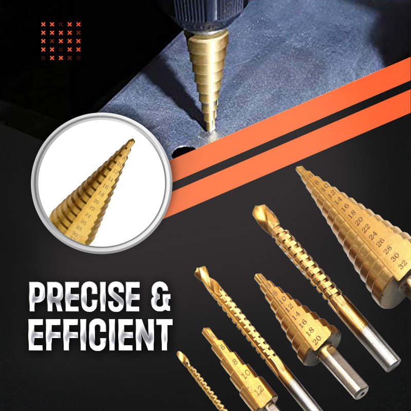 🔩✨ 50% RABATT! Titanbeschichtetes Pagoden-Bohrerset – Präzise, langlebig & ideal für Holz, Kunststoff & Metall ✨