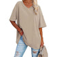 👕📢 50% RABATT! Lässiges, locker sitzendes Damen-T-Shirt mit V-Ausschnitt – Bequem, luftig & vielseitig – Perfekt für Alltag, Freizeit & warme Tage ✨