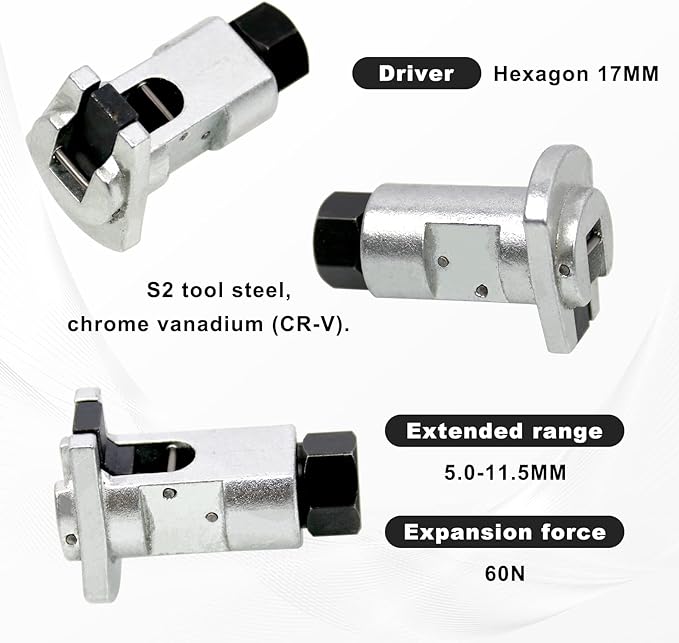 ❄️ Sommerfrische 50 % Rabatt!🔧Federbeinspreizer-Werkzeug – 17 mm Stoßdämpfer-Demontage-Stecknuss für Autowartung & DIY-Reparatur
