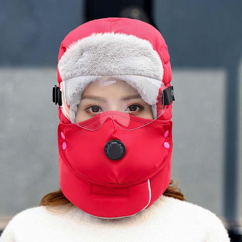 🎁Weihnachts-Sonderverkauf – 50 % Rabatt💝Thermische Kappe mit abnehmbarer Atemventilmaske