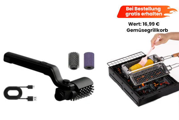 🍔🔥 50% RABATT! Kabelloser elektrischer Grillbürstenreiniger – Leistungsstark, wasserdicht & sicher – Jetzt auch günstige Kombi-Angebote verfügbar! 💪✨