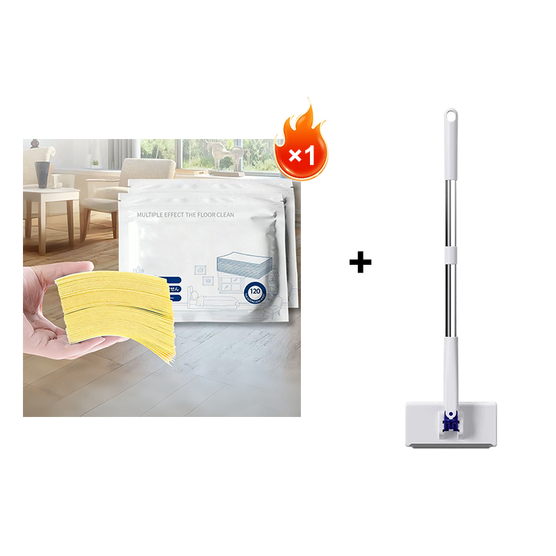 🧹🥳 SCHLUSSVERKAUF 2026 – 50% RABATT! Wasserlösliche Bodenreinigungstücher, 120 Stück – Kein Abmessen, glänzende Böden – Über 50.000 verkauft ✨
