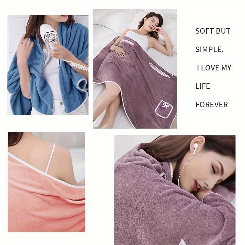🎁🚀 Letzter Tag nur 65% Rabatt 🔥 Damen Solid Color Coral Fleece Bademantel