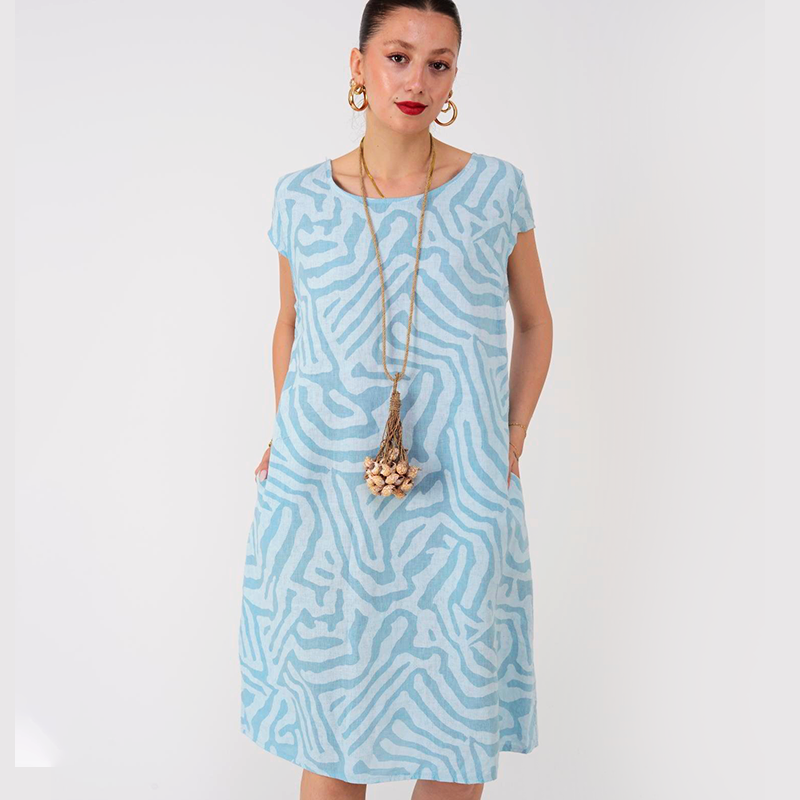 🎁57% zeitlich begrenzter Rabatt🌸Lässiges Boho-Vintage-Kleid mit Print🌈
