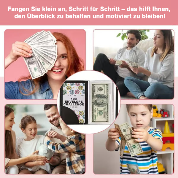 ⚡50K+ verkauft!💝Spartipps-Buch mit Umschlägen💸