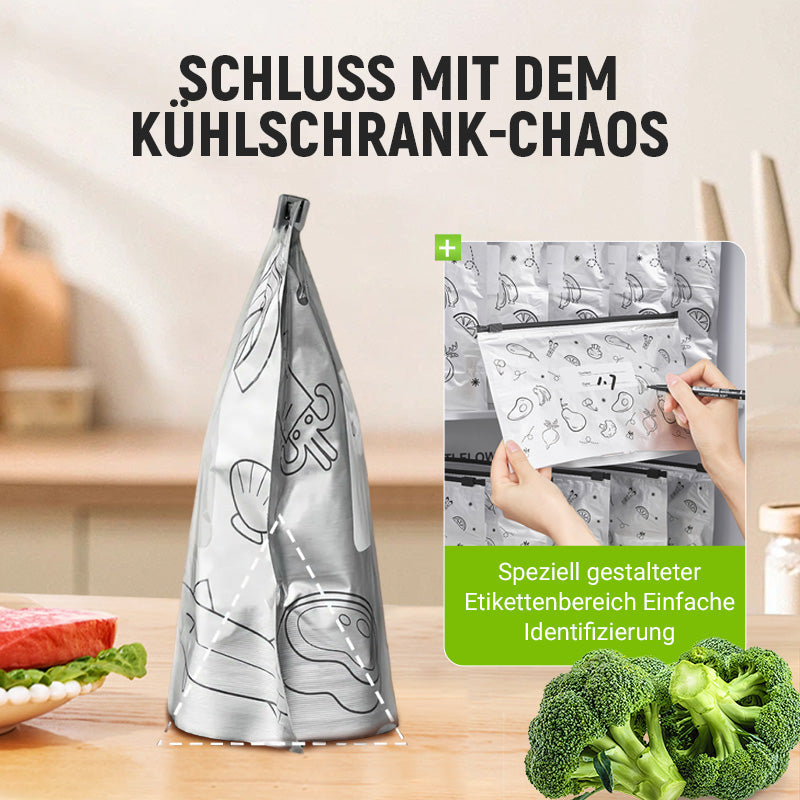 ♻️ Wiederverwendbare, verschließbare Aufbewahrungsbeutel aus Aluminiumfolie 🥬