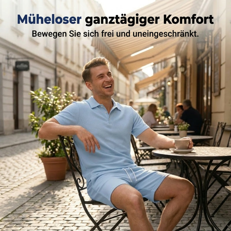 👕🏃 LIMITED-TIME 50% RABATT! Herren Sommer-Set – Polo & Shorts, leicht & sportlich ✨