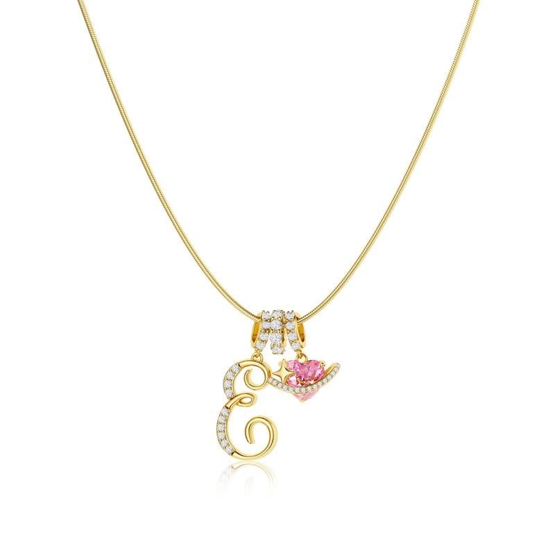 💖 LETZTER TAG – 50 % RABATT ✨ 3-lagige Anhänger-Halsketten mit Initialen A-Z 🎀 | Personalisiert & elegant