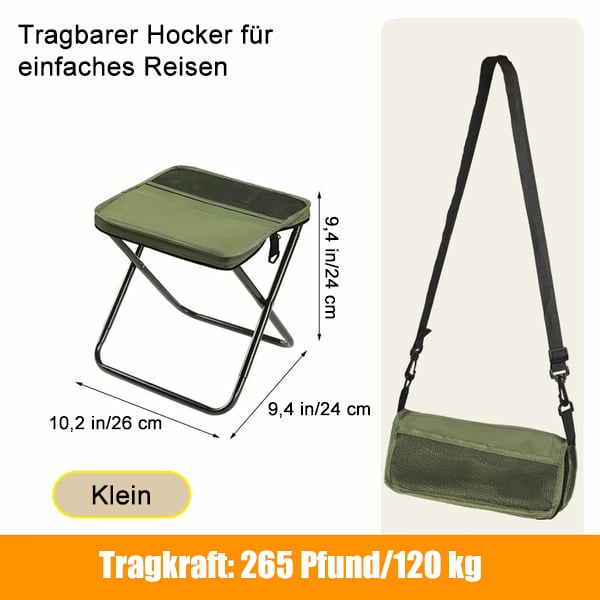 ⏰Letzter Tag: 50% Rabatt!🔥🪑Ultraleichter Klapphocker – Trägt bis zu 120 kg