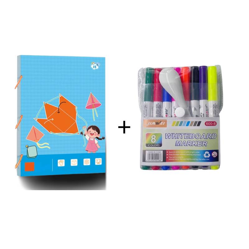 🔥Letzter Tag 50% REDUKTION👶📐Ziehschnur 3D-Geometrie Lernbuch