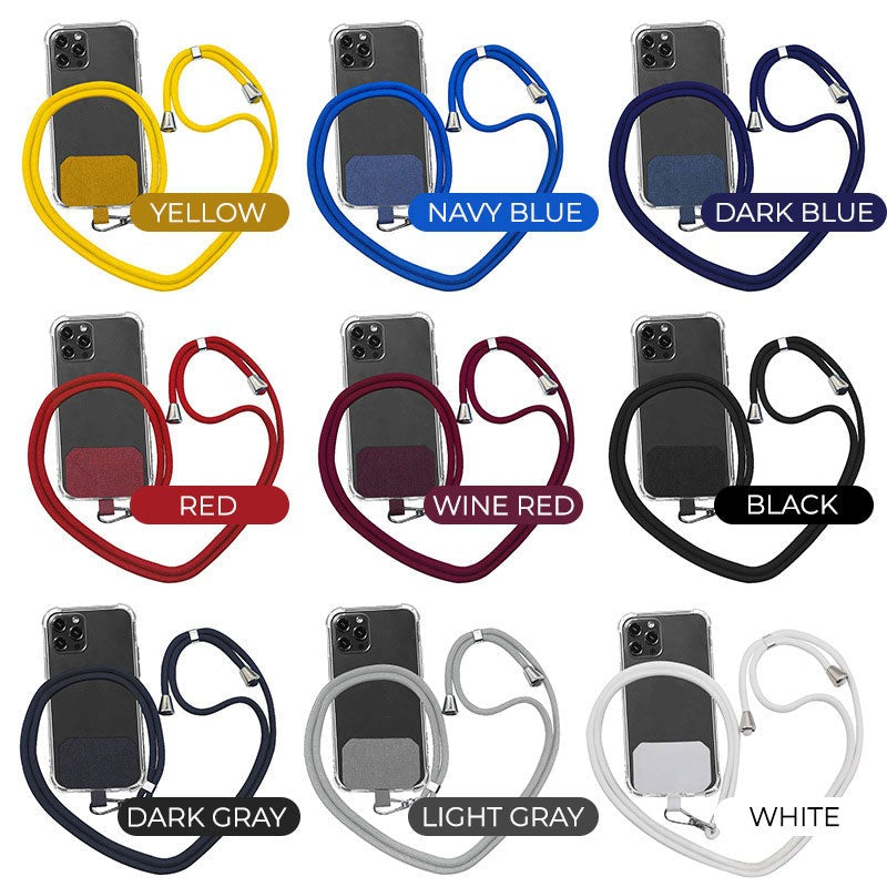 📱 2er-Set Universal-Handyband zum Umhängen – verstellbare Nylon-Handykette