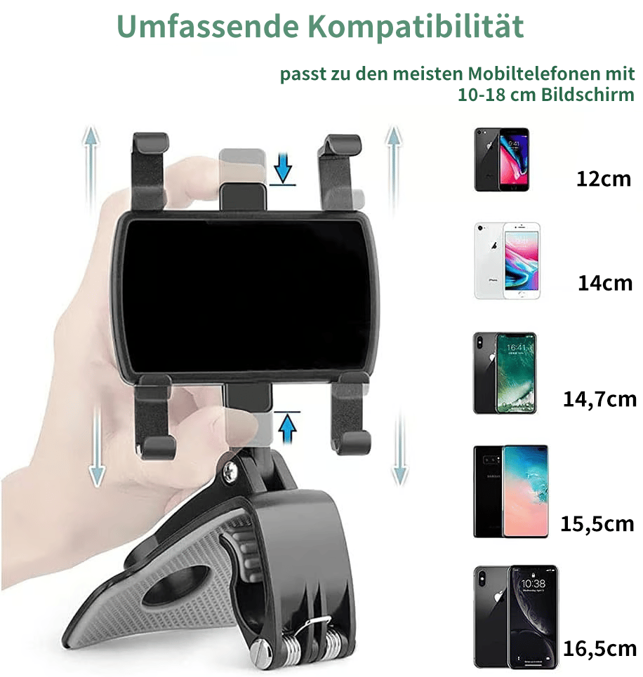 🏆2026 Neuankömmling50% RABATT - 360-Grad-drehbare Handyhalterung fürs Armaturenbrett im Auto