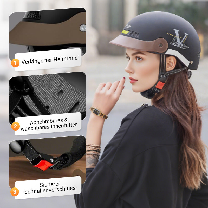 ⏳Begrenzte Zeit 50% Rabatt💥🛡️Atmungsaktiver, leichter und stoßfester Motorradhelm🏍️