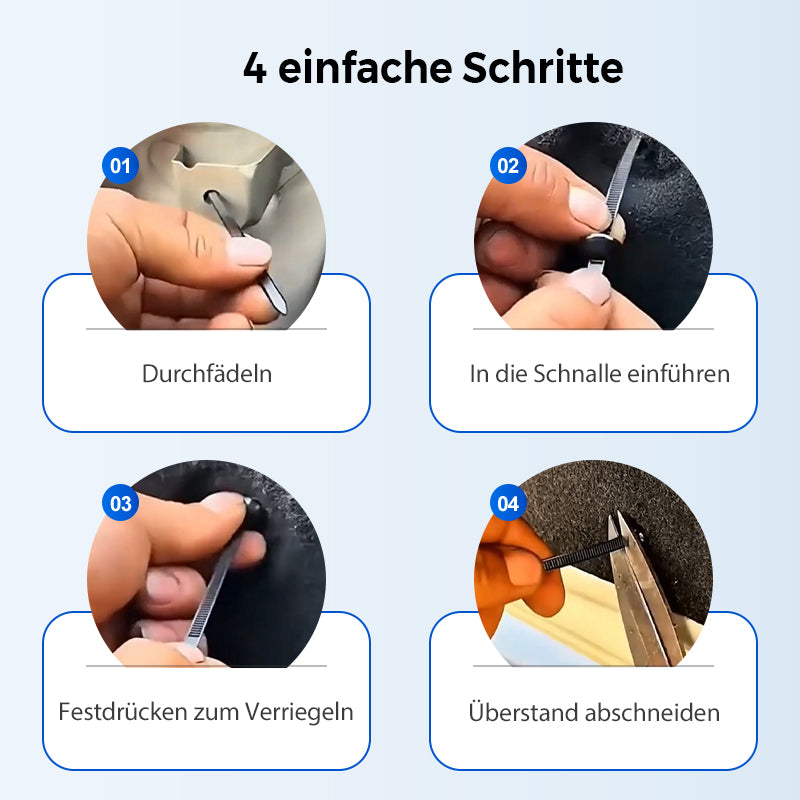 ⏳💥 BEGRENZTE ZEIT: 50% RABATT! Universal-Kabelbinderschnalle aus Nylon – Robust, wiederverwendbar & für schnelle, sichere Befestigungen ✨