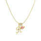 💖 LETZTER TAG – 50 % RABATT ✨ 3-lagige Anhänger-Halsketten mit Initialen A-Z 🎀 | Personalisiert & elegant