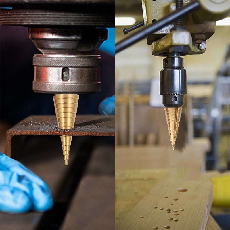 🔩✨ 50% RABATT! Titanbeschichtetes Pagoden-Bohrerset – Präzise, langlebig & ideal für Holz, Kunststoff & Metall ✨