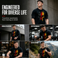 👕 50% RABATT! 💀 Herren T-Shirt mit deutschem Flaggen-Totenkopf-Motiv – Weicher Baumwollstoff, Rundhals & auffälliges Design – Perfekt für jeden Tag & besondere Anlässe 🇩🇪