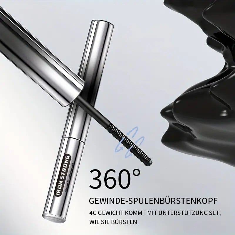 💜LETZTER TAG – KAUF 1, ERHALTE 1 GRATIS💜 Schlanke, wellenförmige kleine Stahlrohr-Wasserfest-Natur-Mascara