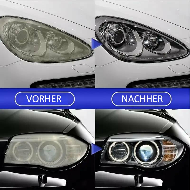 🔥Heißer Verkäufer 50% Rabatt💥Scheinwerfer-Restaurierungsflüssigkeitsset für Autos