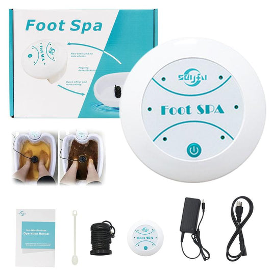 🦶💧 Ionisches Fußbad-Gerät – 50% Rabatt! Detox in Salon-Qualität, regt Durchblutung an, unterstützt Zellenergie – Tragbares Home-Spa 🎁