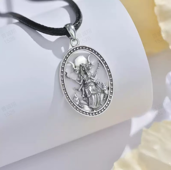 ✨ Mondlicht-Muse-Halskette – 🌙 Vintage-Oval-Anhänger für die moderne Göttin 💫