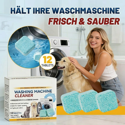 【 🔥Über 60.000 Packungen verkauft!!】🏆 🎁Waschmaschinen-Reiniger, 12 Tabletten, reinigt Trommel & entfernt Tierhaare, beseitigt Gerüche🧼✨